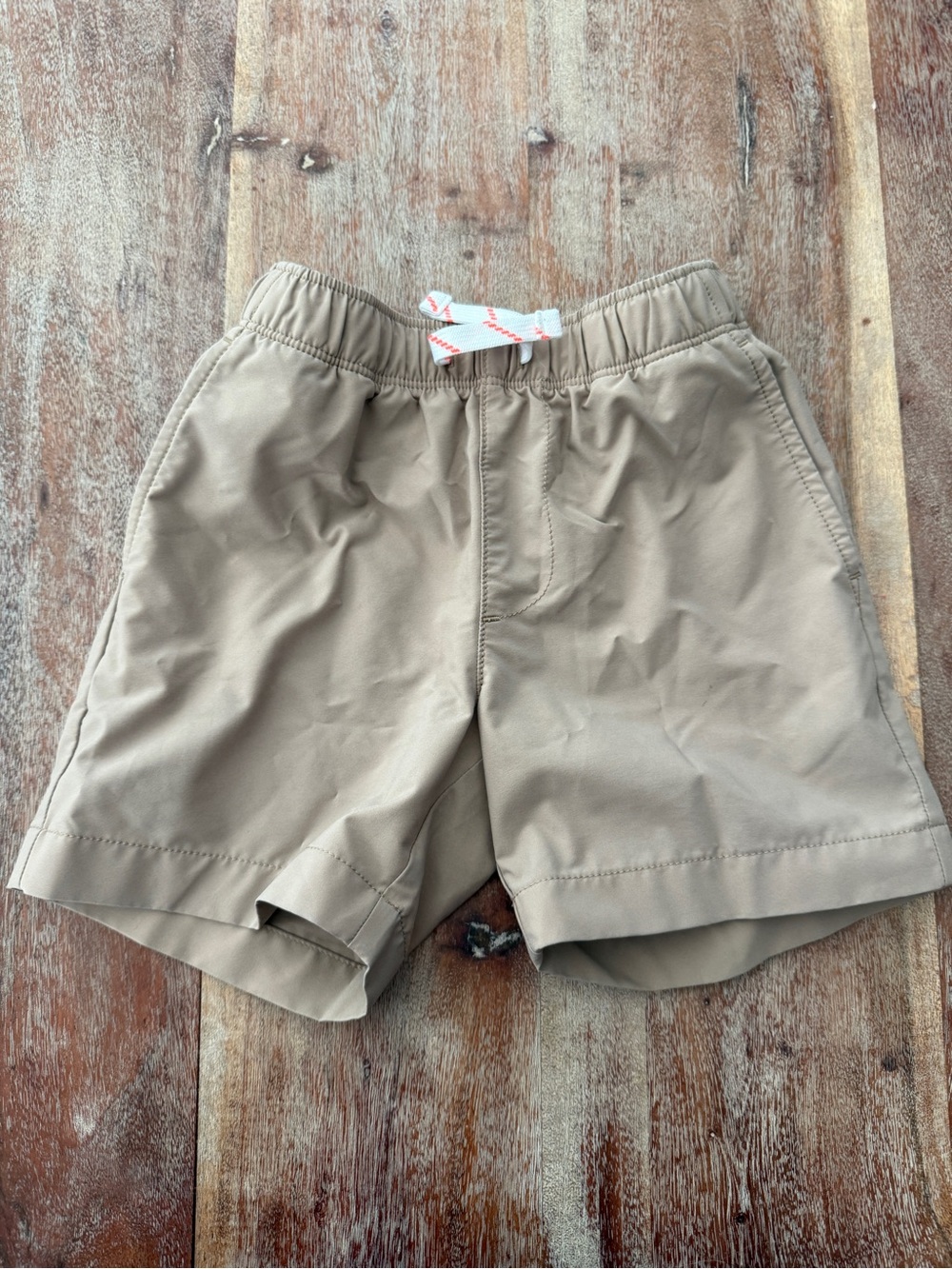 Crewcuts Boys' Tan Elastic-Waist Athletic Shorts